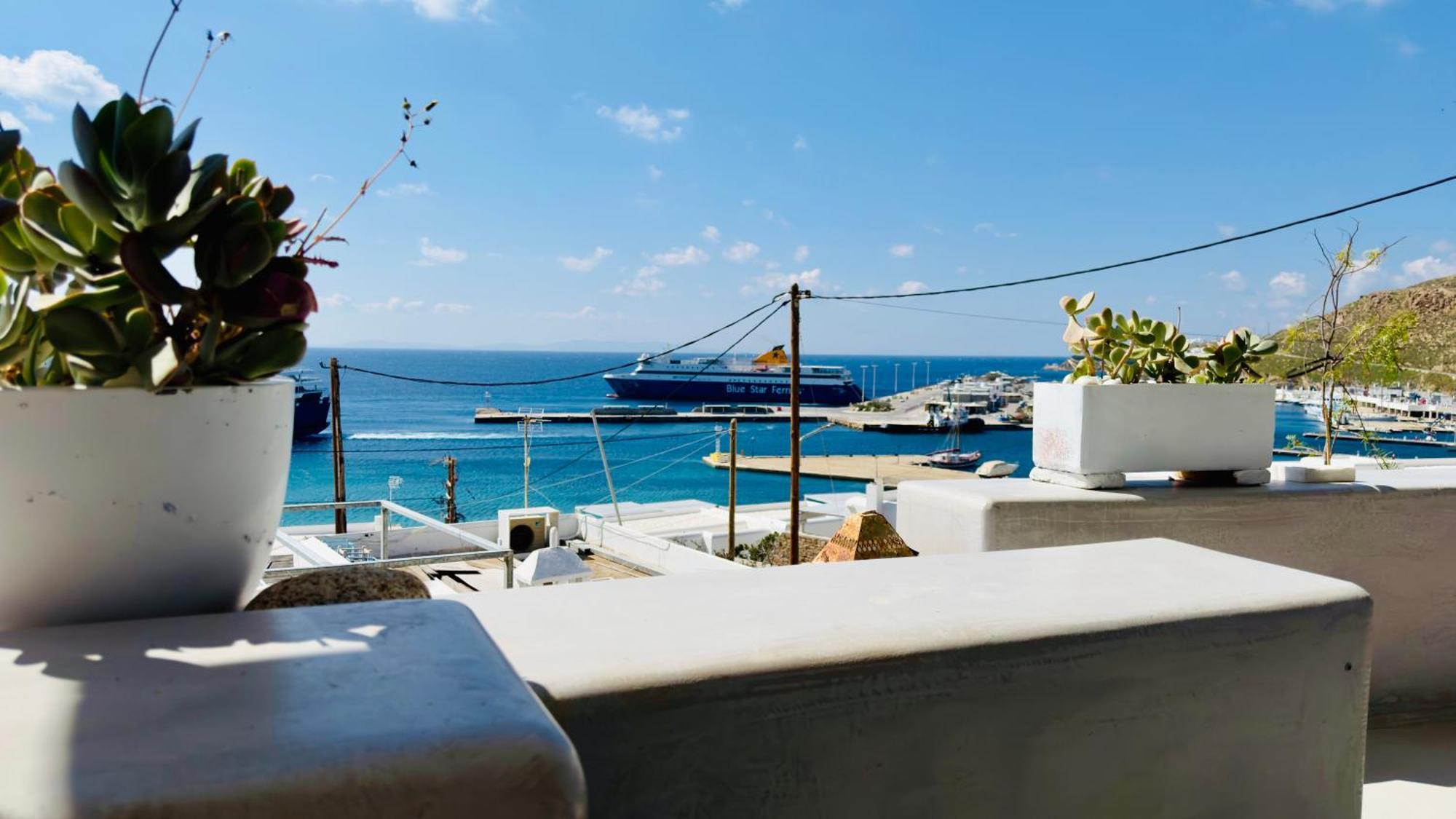 Apartament Mykonos Tourlos Nests - Sea View Escape Zewnętrze zdjęcie