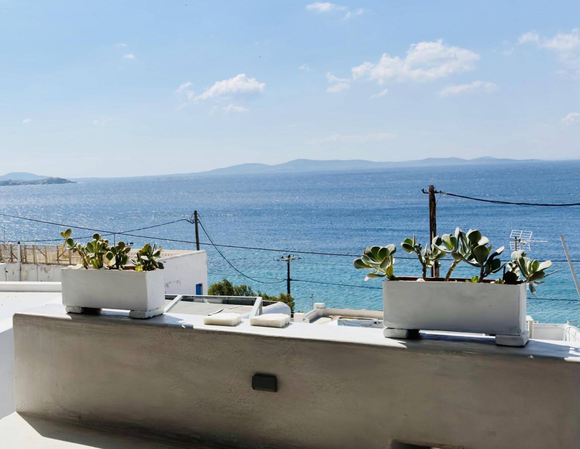 Apartament Mykonos Tourlos Nests - Sea View Escape Zewnętrze zdjęcie