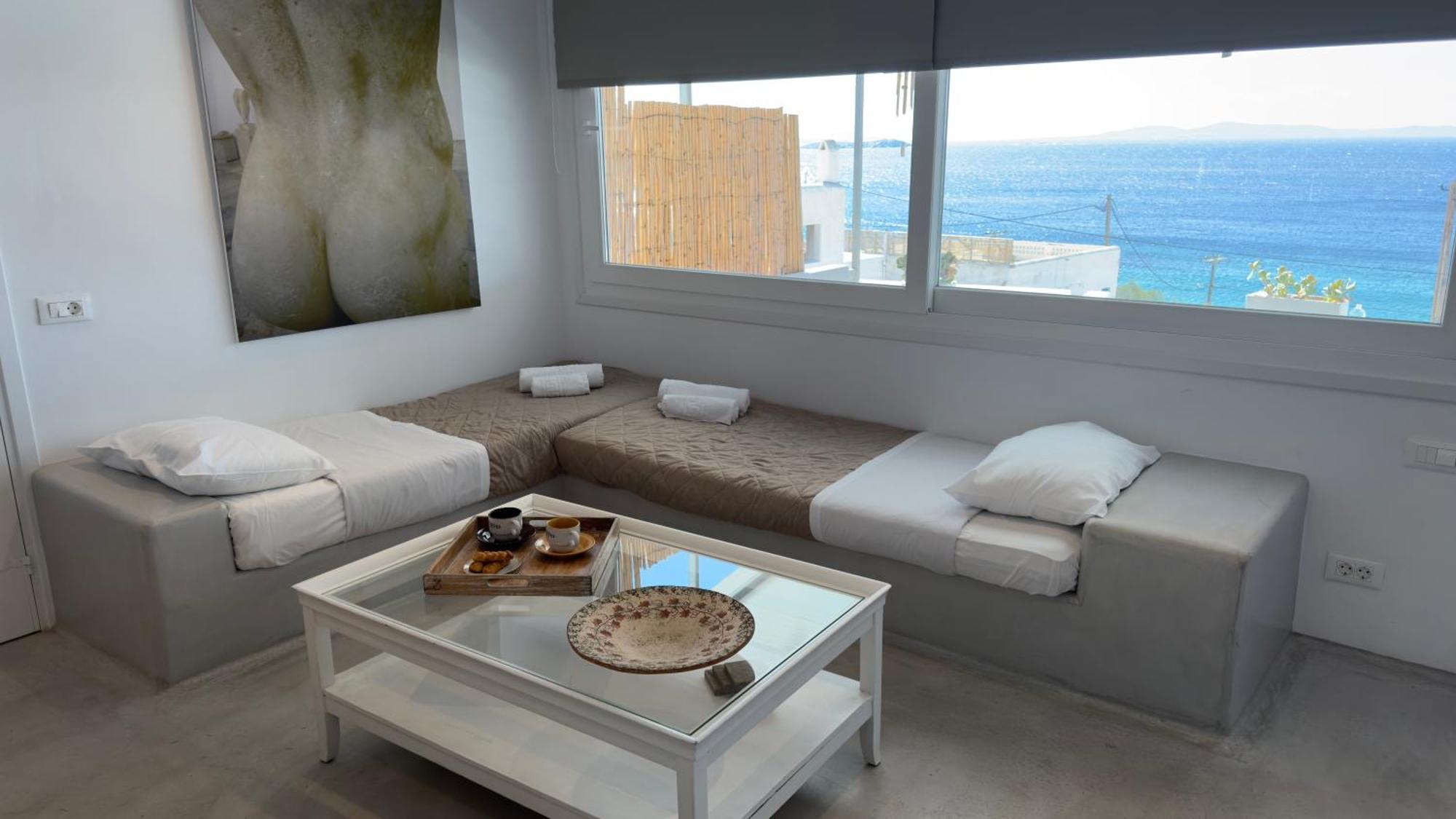 Apartament Mykonos Tourlos Nests - Sea View Escape Zewnętrze zdjęcie