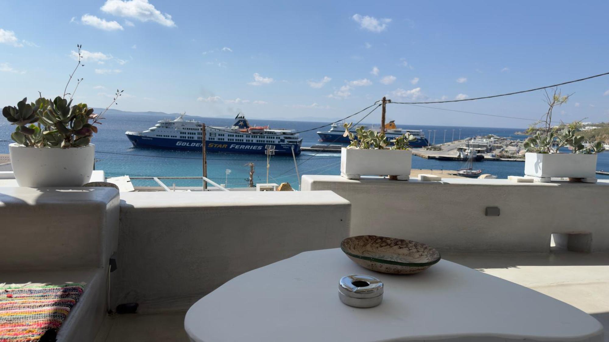 Apartament Mykonos Tourlos Nests - Sea View Escape Zewnętrze zdjęcie