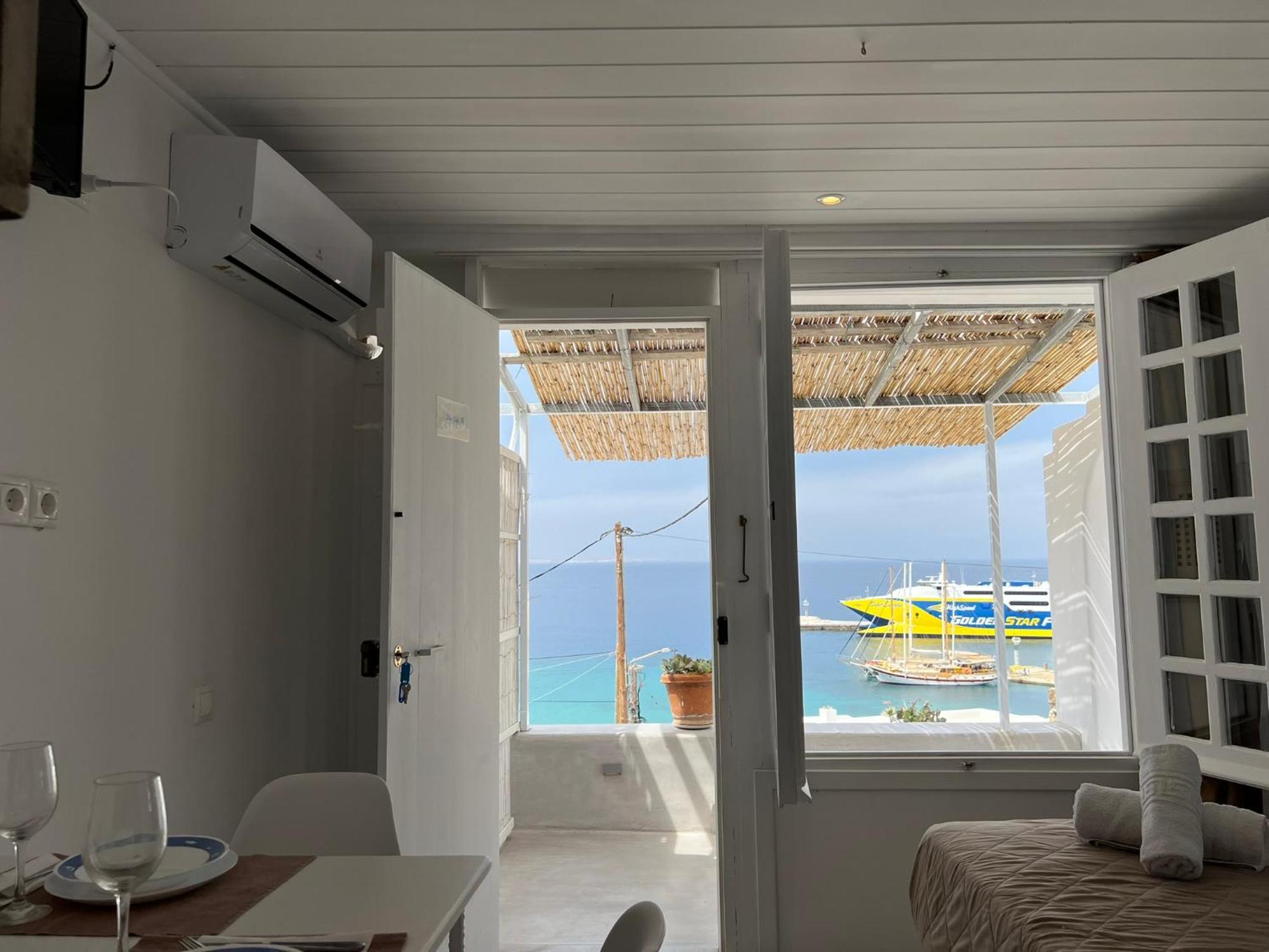 Apartament Mykonos Tourlos Nests - Sea View Escape Zewnętrze zdjęcie