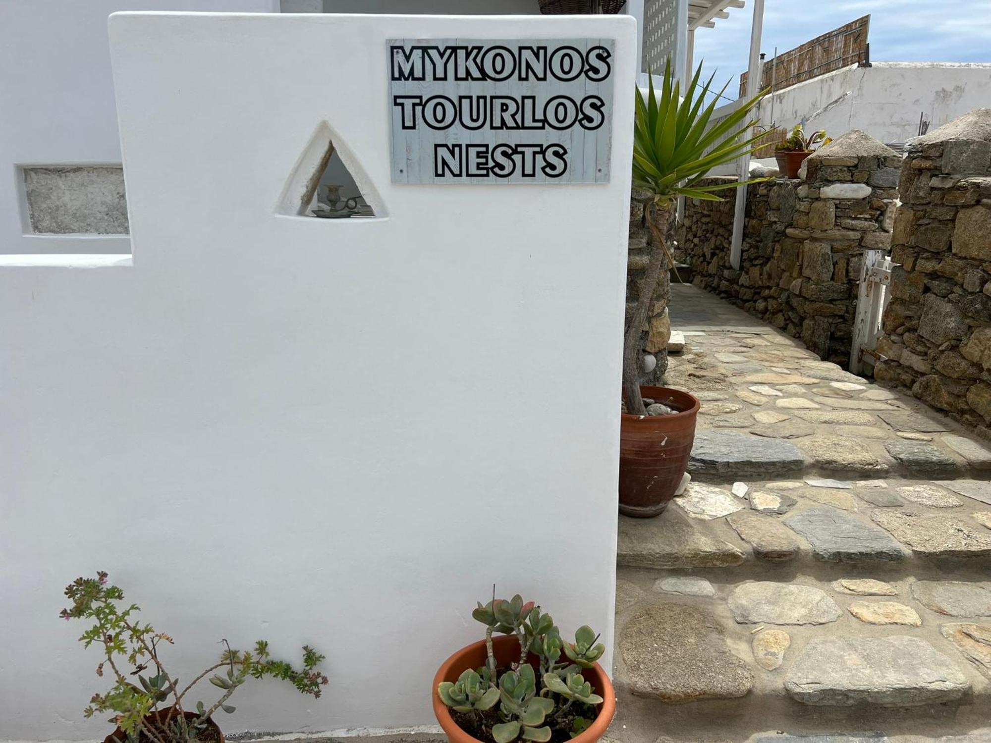 Apartament Mykonos Tourlos Nests - Sea View Escape Zewnętrze zdjęcie